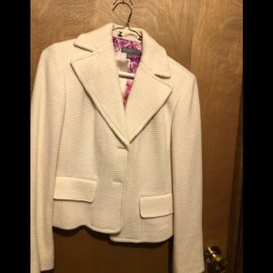 Cream color suit jacket